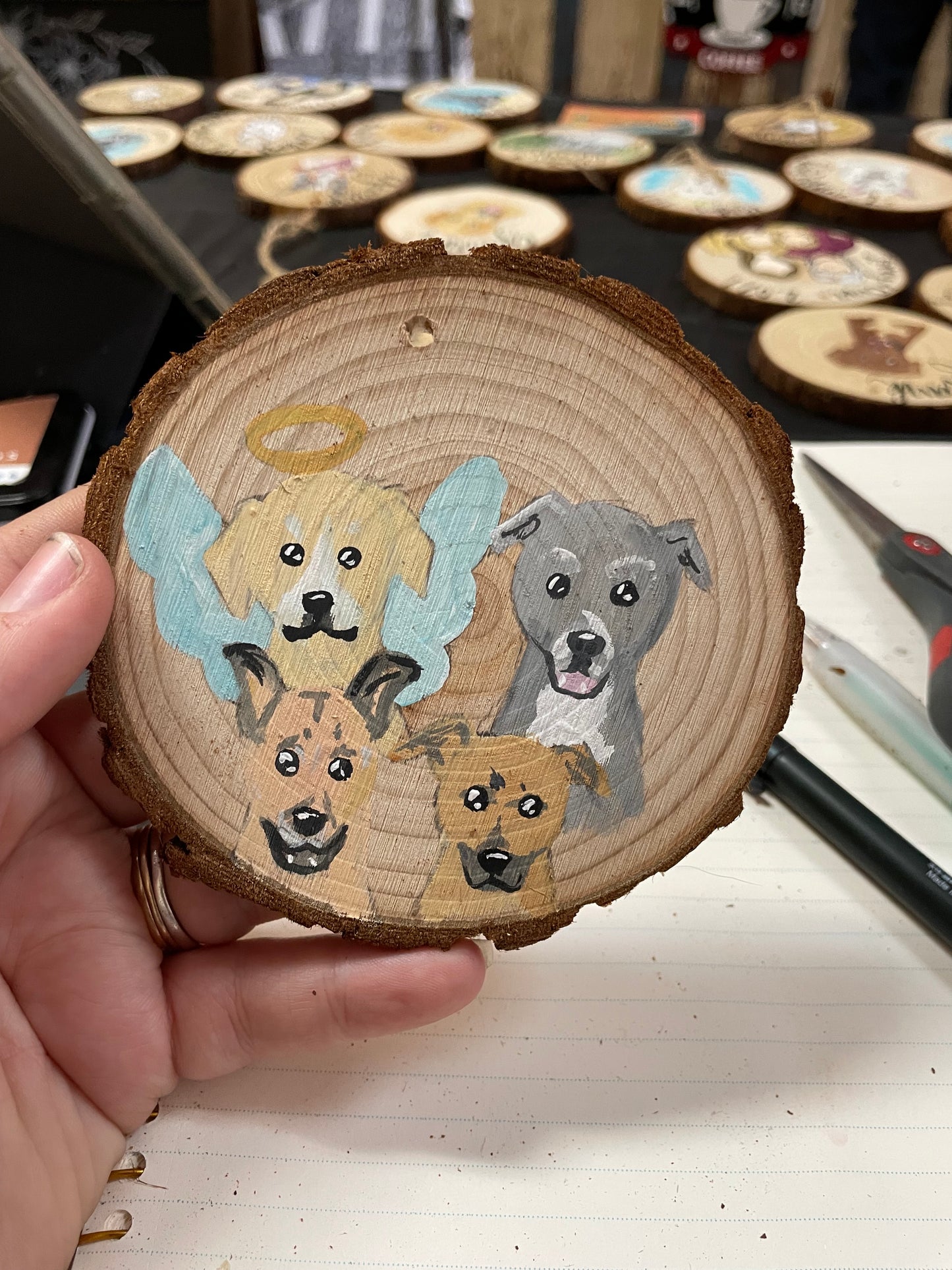 Watercolor Pet Portrait Ornament