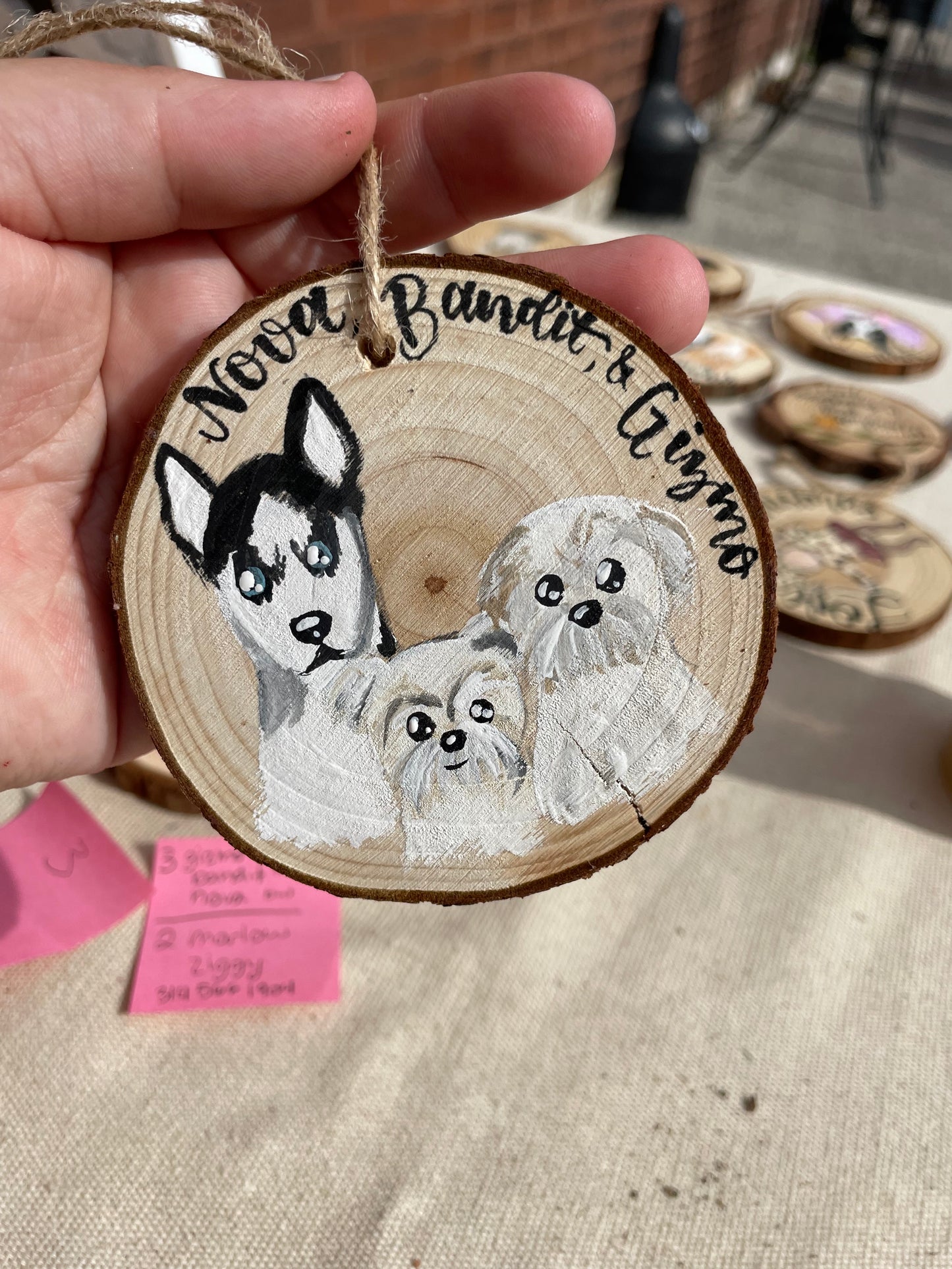 Watercolor Pet Portrait Ornament