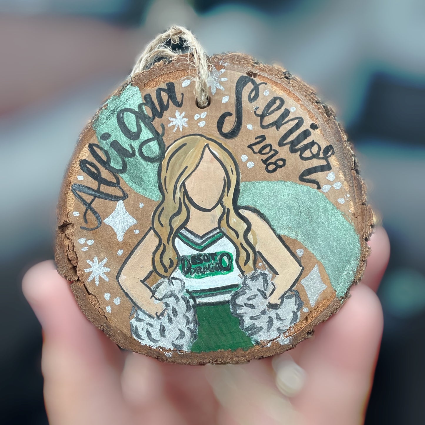 Senior shimmer ornaments