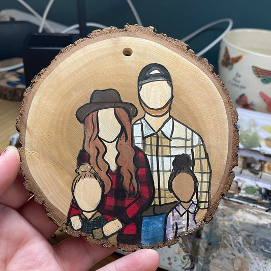 Family portrait ornament